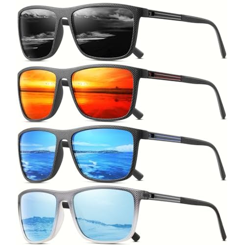 Polarized Sunglasses for Men Classic Lightweight Driving Fishing Golf Sun Glasses UV Protection Goggles