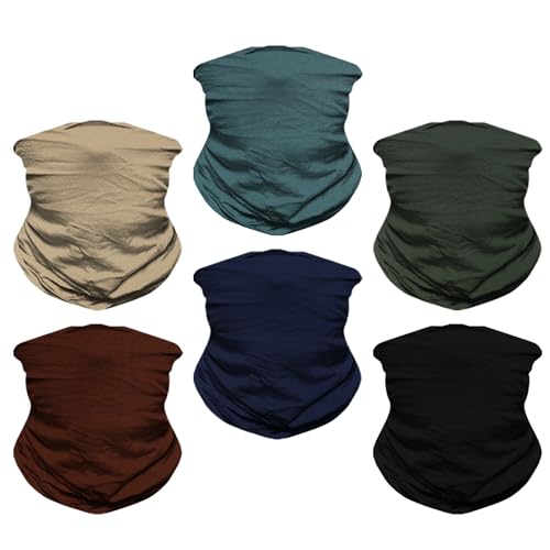 Neck Gaiter for Men Women Headwear Bandana Head Wrap Face Scarf Mask Cover Warmer Balaclava-Seamless & Versatile