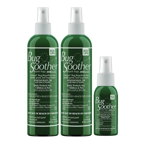 Bug Soother Natural Insect Repellent Spray 8 oz Pair - DEET-Free