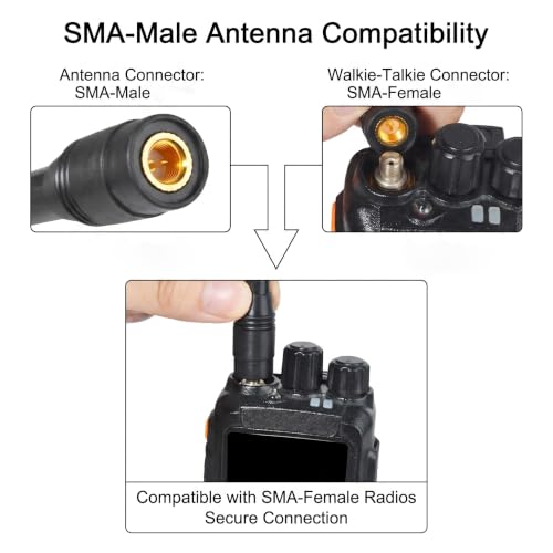 Wide Band Telescopic Radio Antenna SMA-Male 70-1000MHz for Mobile Communications