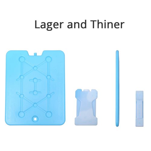 Tapleap Large Ice Packs for Coolers - 13 x 10 x 0.5 inch Freezer Packs - Long-Lasting and Reusable Dry ice, 25 Minute Quick Freeze Set of 20