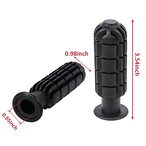 8pcs Plastic Foosball Handles Set Non-Slip Replacement Grip for Standard Table Football