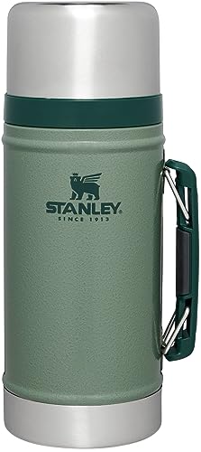 Insulated Food Jar 1 Quart - Vacuum Sealed, Leak-Resistant, Hammer Tone Green