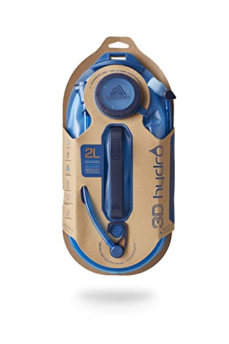 Gregory 3D Hydro 2L Day Hiking/Backpacking Hydration Water Reservoir/Bladder, Optic Blue