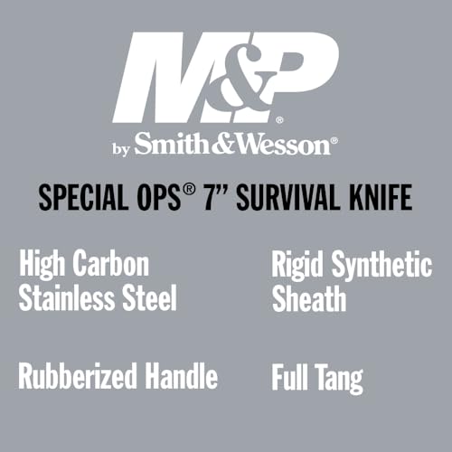 7-Inch Survival Knife with Full-Tang Blade Clampack - Tactical Outdoor Tool