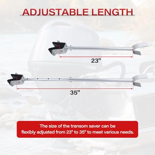 Adjustable Boat Transom Saver 23-35 Inches for Outboard Motors