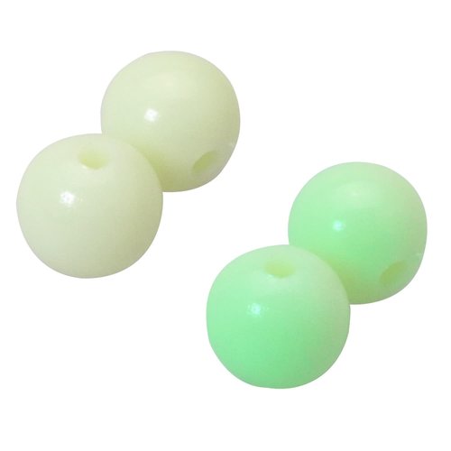 MTQY 200pcs Fishing Beads Glow in The Dark 10mm Catfish Rig Brads Super Bait Cut Plug Fishing Accessories Saltwater