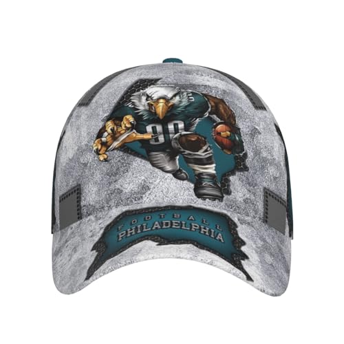 Philadelphia City Silhouette Baseball Cap 3D Print Joinery Adjustable Snapback Hat for Men Women Fans Gift