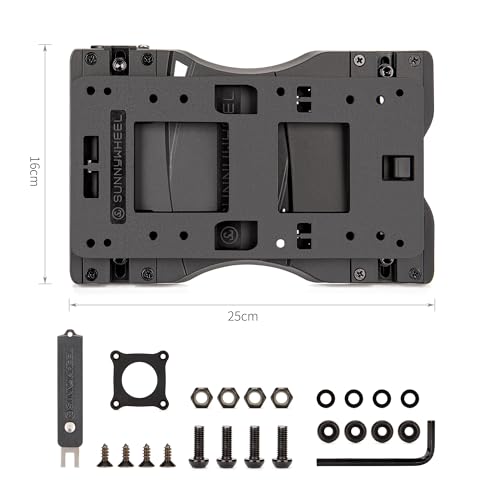 Universal Bike Rear Rack Adapter Plate for Basket & Top Case Mounting