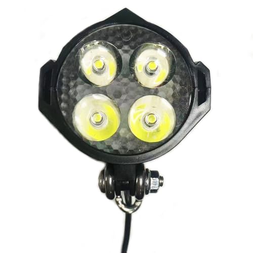 Ebike Headlight 36V-48V Super Bright LED Light for Electric Bike Scooter Mountain Bike Light for Night Riding Waterproof