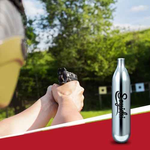 25 Count 12 Gram CO2 Cartridges for Paintball - CO2 Cylinder Non-Threaded CO2 Powerlet Cartridges for BB Gun, Airsoft, Air Gun, Pepper Gun P2P HDP