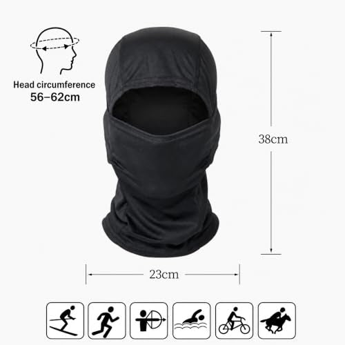 Balaclava Ski Mask for Men Women UV Protection Camo Face Cover - One Size, A16-6pc