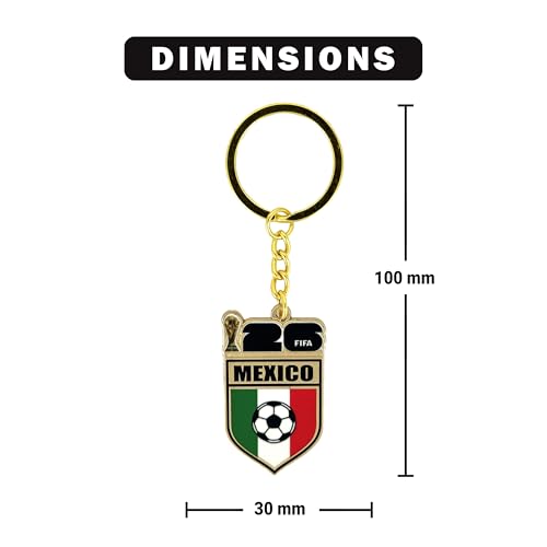 FIFA World Cup 2026 Keychain Mexico Flag Official Soccer Fan Gift
