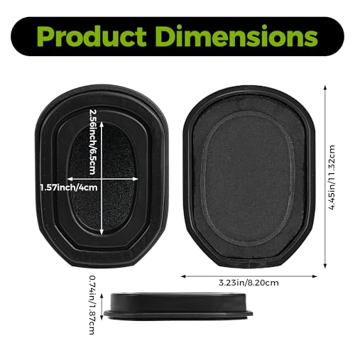 Silicone Ear Pads for Hearing Protection Headsets - Noise Reducing Gel Cushions, Durable Replacement Ear Cups for Shooting & Hunting
