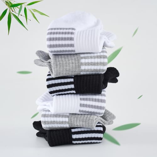 Women’s Ankle Socks 8-11 Pairs Bamboo Viscose Low Cut Socks - White