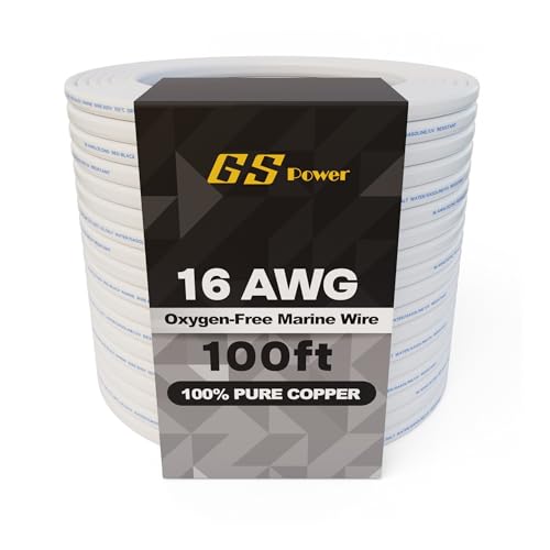 16 AWG Marine Duplex Wire - 100 Ft Tinned Copper Boat Wiring - Saltwater Rated