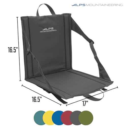 ALPS Mountaineering Weekender Camp Seat, One Size, Charcoal/Blue - New