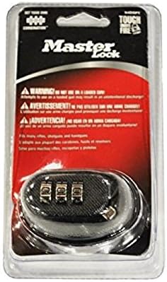 Master Lock Black Gun Trigger Lock, Set Your Own Combination Gun Lock Trigger Guard for Pistols, Rifles, Firearm Safety, 94DSPT