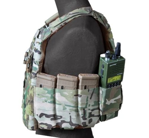 Raine Tactical Gear | Cummerbund - Hook and Loop Attachment - Laser Cut MOLLE - 5.56 Storage Cells (Size Large 39"-47") - Multicam