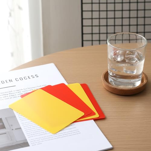 7PCS Soccer Referee Kit with Red & Yellow Cards & Loud Whistle - Match Day Official Tools