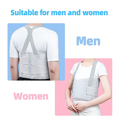 Solmyr Rib Injury Belt Chest Binder XX-Large Support for Rib & Sternum Injuries