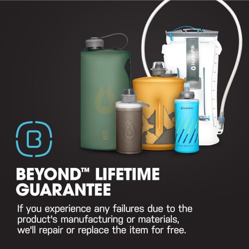 HydraPak Flux 1L Collapsible Water Bottle with Sage Green Variation