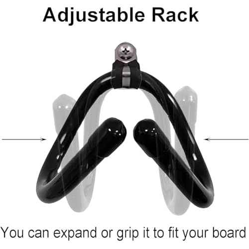 Pmsanzay 2 Pack Universal Ski and Snowboard Wall Storage Rack, Horizontal Wall Rack Hanger, Ski Holders Snowboard Gear Organizer Snowboard Display Stand for Room, Garage