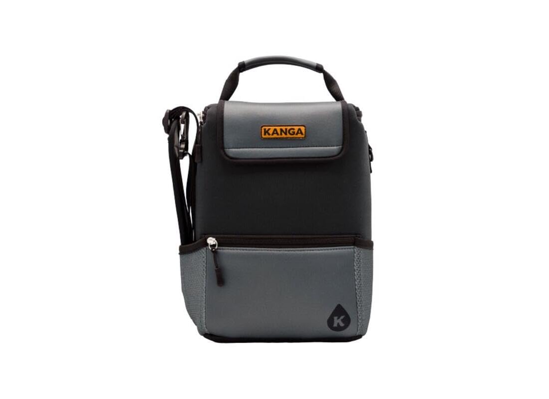 Kanga Insulated Cooler Bag - Soft Cooler Bag - 6 or 12 Can Beer and Seltzer Drink Cooler - Insulated Leak Proof and Durability Tested - Kanga Pouch Cooler (Midnight)