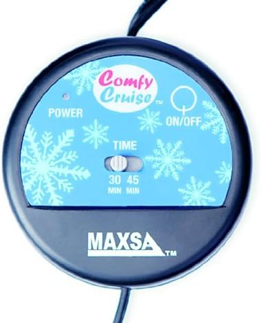 Maxsa 20014 Large Heated Travel Blanket for In-Vehicle Usage with 12-Volt Car Adapter and Safety Timer (41"" x 57""), Red Plaid