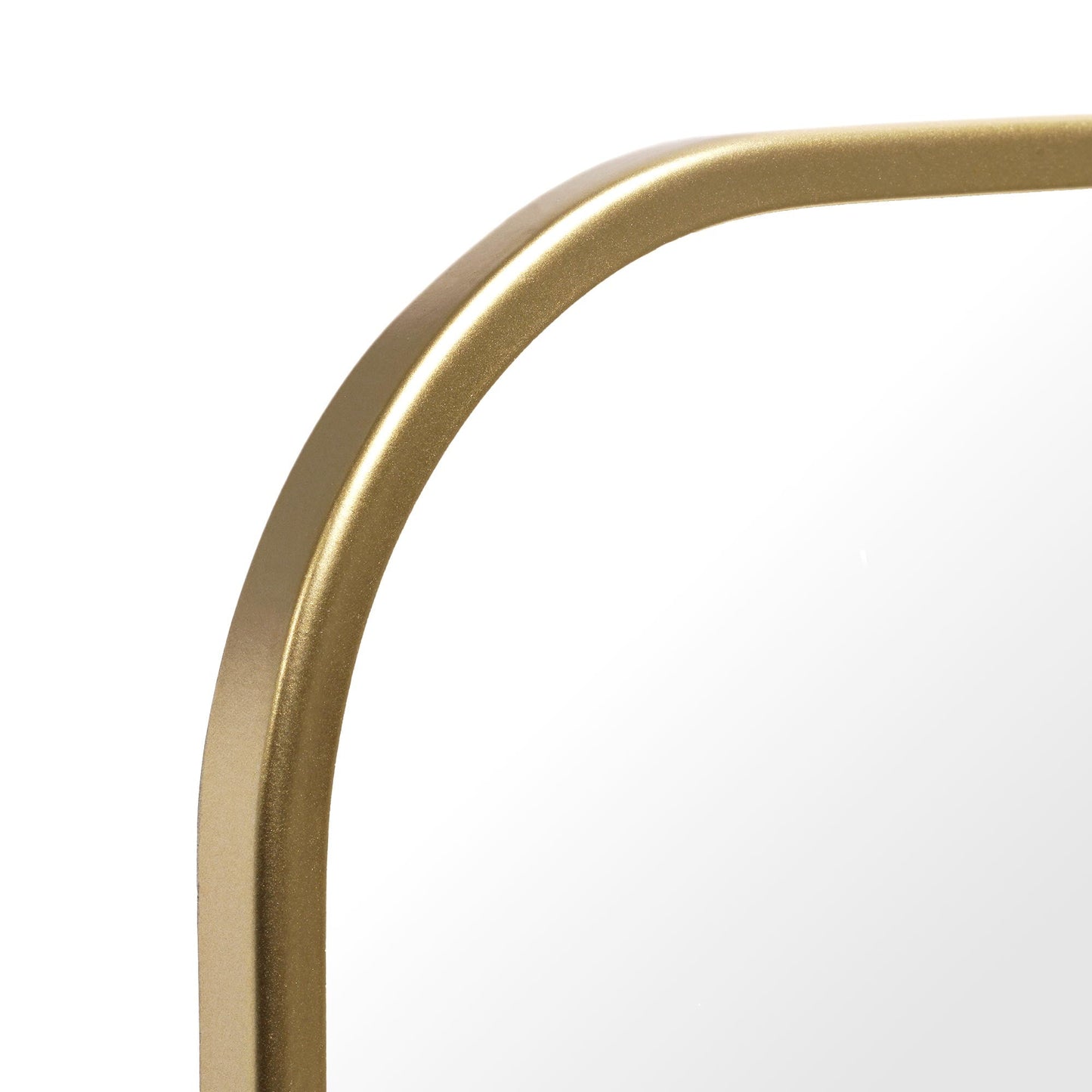Modern Gold Finish Round Edge Tabletop Easel Mirror | 7” x 5” Vanity Mirror