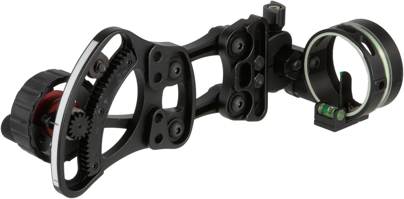 TRUGLO Range Rover Single-Pin Micro-Adjustable Archery Hunting Moving Bow Sight with Zero-in Adjustment Dial - Adjustable Quiver Mount & LED Light Included - Left & Right-Handed Configurations