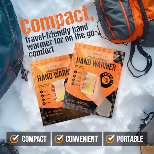 Disposable Hand Warmers Pack 40 Pairs - 11 Hour Natural Heat, Easy Activation