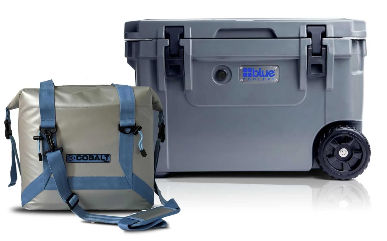 60 Quart Gray Wheeled Cooler + Soft Sided Cooler Tote