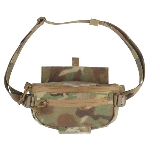 Tactical Sub Abdominal Pouch,Dual-Purpose Dangler Drop Pouch with Tourniquet Holder,Tactial Vest Chest Rig Carrying Kit Bag