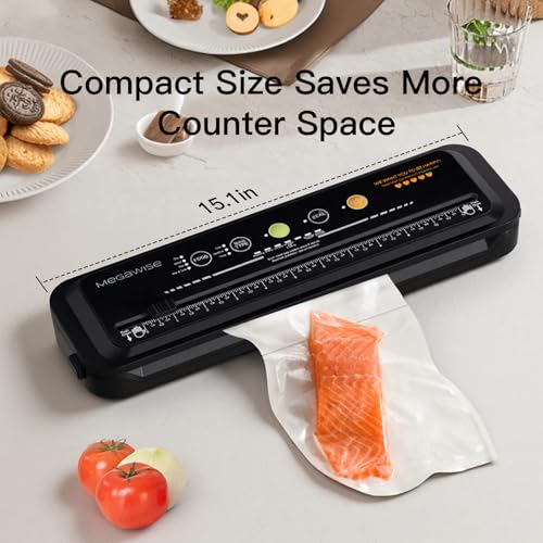 Vacuum Sealer Machine with Built-In Cutter, 80kPa Dry Moist Modes - Machine