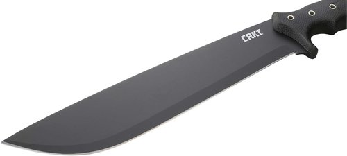 CRKT Halfachance Parang Machete - 18" Black Carbon Steel Blade with Sheath for Survival & Camping