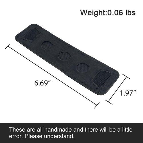 TOPTACPRO Tactical Glow Stick Pouch Chemlight Pen Holder Flashlight Battery Organizer Hook Glow Sticks Panel V2 500D Nylon (Black)