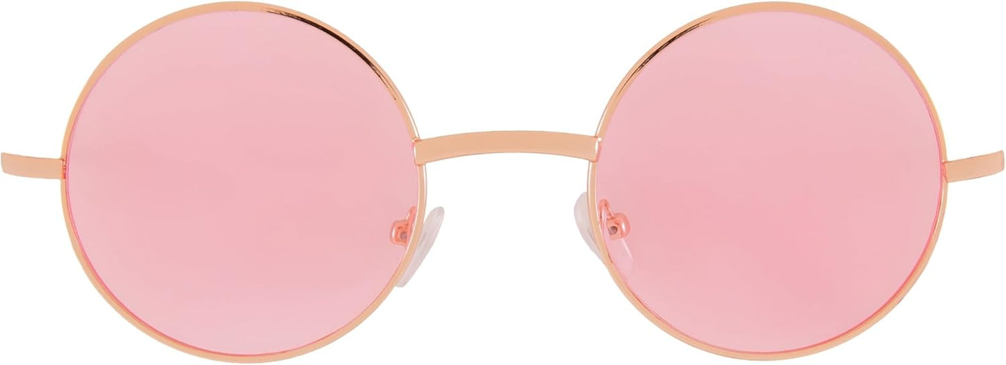 OWL Round Sunglasses Metal Frame Hippie Sunglasses UV400 Polycarbonate Circle Lens John Lennon Sunglasses for Men Women