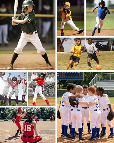 Toddler Baseball Socks and Belt Set - Black, 2-4T, Sports Accessories