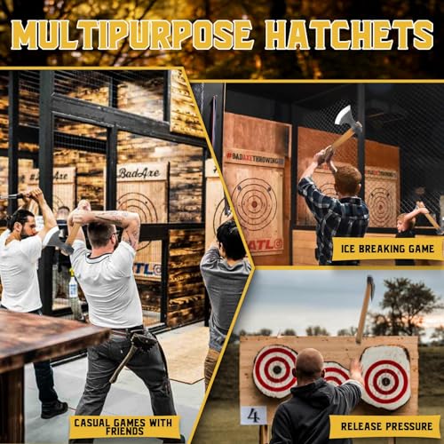 Dream Reach 16-Inch Viking Throwing Axes Set - Professional Steel Tomahawks for Axe Throwing