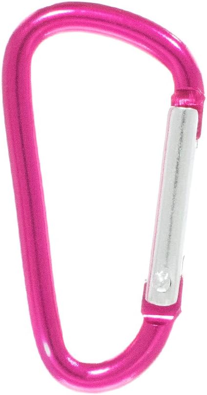 Aluminum D Ring Carabiner Clip Bulk Packages - Available in a Variety of Sizes, Styles, and Colors