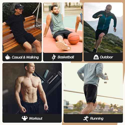 3 Pack Gym Basketball Mens Shorts - Quick Dry Black Workout Athletic Shorts with Pockets for Casual Running (S-6XL)