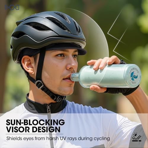 Sunmeci 2-Pack Skull Cap with Sun Visor for Helmets - Black & Green