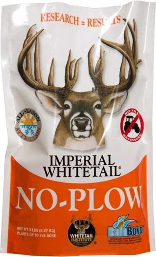 Whitetail Institute No Plow Seed, White, 5 lb, Model: NP5