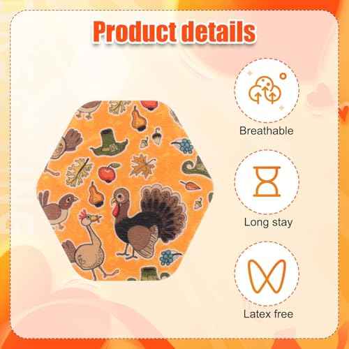 25pcs Sensor Covers for Libre 2/3, Waterproof Thanksgiving Sensor Stickers CGM Over Patches Compatible with Libre 2/3
