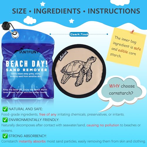 Beach Sand Remover Sand Eraser Brush Wipe Mitt Family Kids Women 2025 Summer Beach Vacation Essentials Hawaii Honeymoon Accessories European Costa Rica Bahamas Trip Must Haves Alaska Cruise Ship Gear