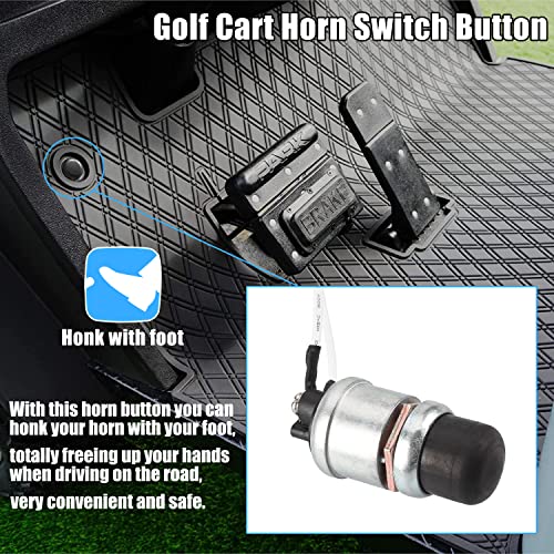 12V Golf Cart Horn Kit for EZGO Yamaha Club Car ATV UTV Boat - Waterproof, Loud, Universal Fit