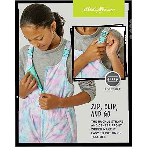 Eddie Bauer Kids Snow Bib - Insulated Waterproof Kids Snow Suit - Cozy Outdoor Activewear Overalls for Girls and Boys (3-16)