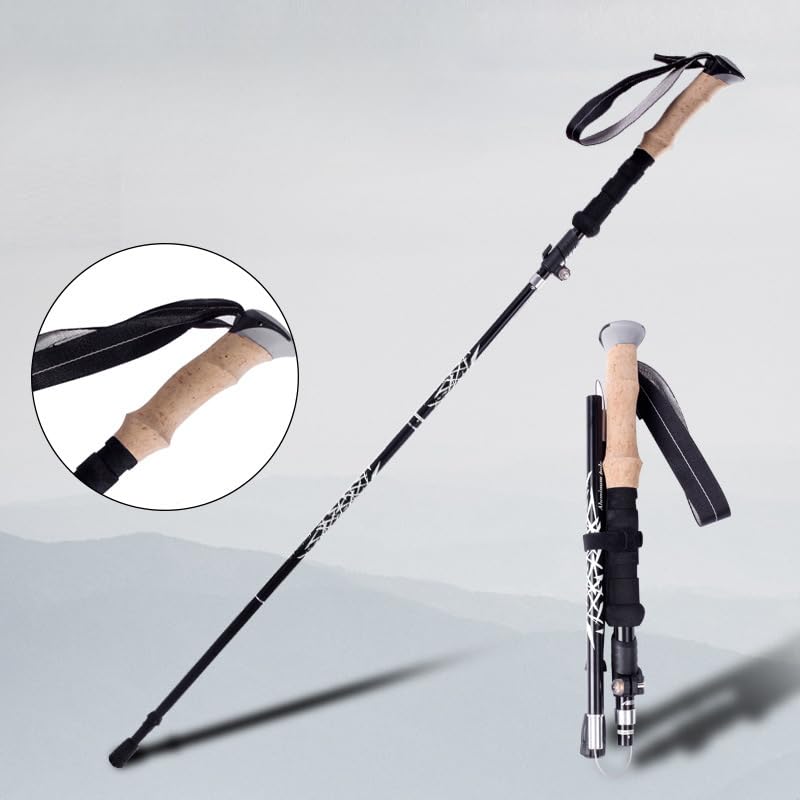 Trekking Poles, Walking Stick, Walking Poles for Women, Hiking Poles Collapsible Lightweight, Hiking Sticks Collapsible Hiking- Ideal for Seniors Women and Men