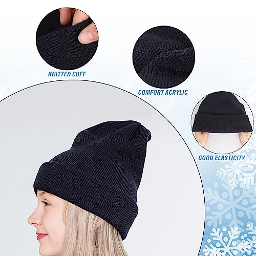 Glooarm Beanie for Men Women Knit Winter Hats Beanies Warm Slouchy Unisex Cuffed Beanies Skull Caps
